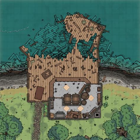 Derelict Clifftop Tavern 20x20 Dungeondraft Dnd World Map