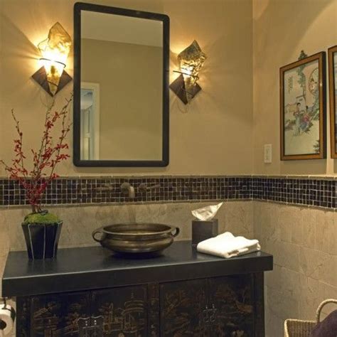 93 best asian bathroom images japanese bath japanese. Closer image of Chinese cabinet and Indian urli made into ...