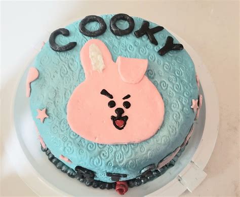 My Granddaughter Wanted A Bt21 Cooky Cake Cute Birthday Cakes Birthday