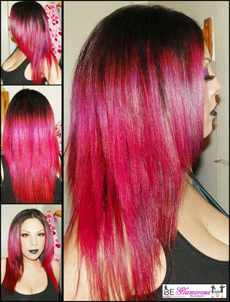 Be Glamorous By Lindsay How I Bleachcolor With Splat Purple And Red