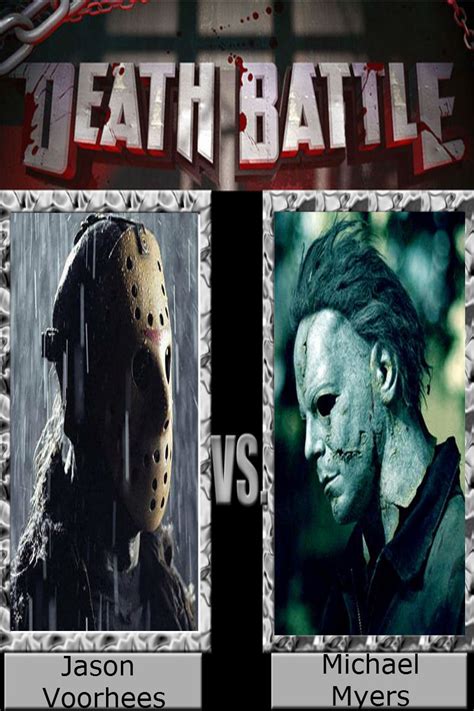 Death Battle Michael Myers Vs Jason Voorhees By Death