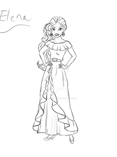 Disneys First Latina Princess Elena Of Avalor By Sketchartforyou On