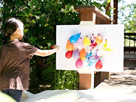 Diy Balloon Dart Painting With Kids