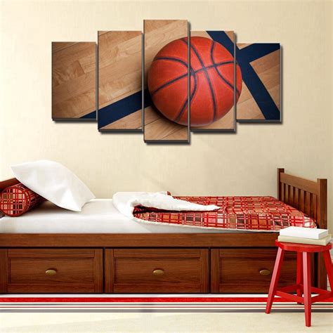 Basketball Sports Canvas Wall Art For Boys Bedroom Decor Kids Room