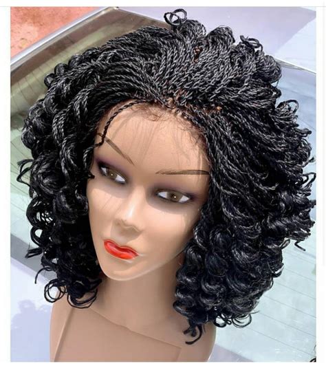 Braided Wig Full Lace Frontal Braided Wig Nigeria Woman Etsy