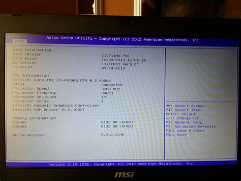 Technical questions active@ disk image hot keys for bootmenu / bios settings. Laptop Msi Bios Key