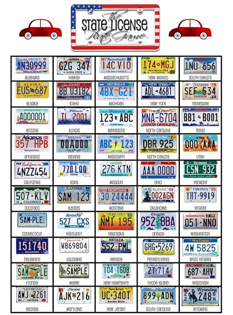 Some are very revealing a road trip game also suitable for older children and teens, the more bizarre the statements, the more fun this game becomes. 4 Best Images of Road Trip License Plate Game Printable ...