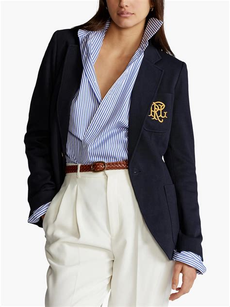 Polo Ralph Lauren Single Button Blazer Navy At John Lewis And Partners