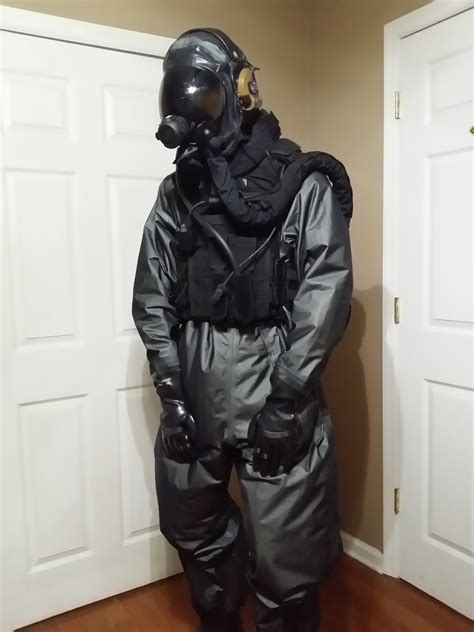 Blauer Xrt Gore Chempak Suit With Msa Millennium Gas Mask And Airboss