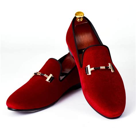 Harpelunde Italian Men Dress Shoes Buckle Strap Wedding Shoes Red ...