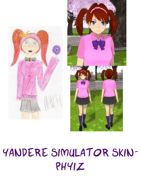 Yandere Simulator Phyiz Skin By Imaginaryalchemist On Deviantart