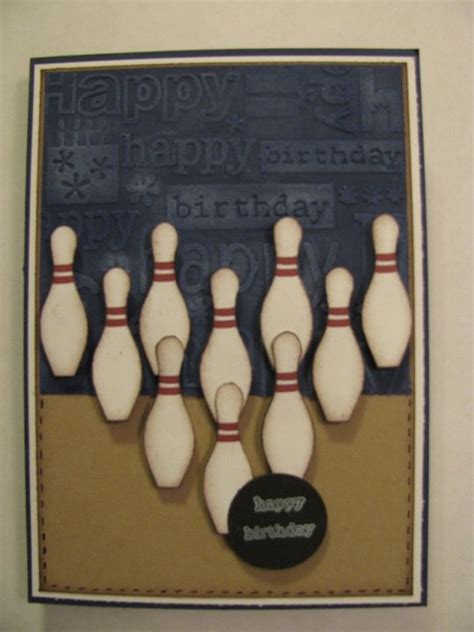 Bowling Birthday Card Kids Birthday Cards Masculine Birthday Cards
