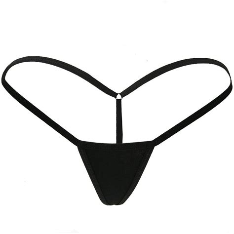 Sexy Micro Thongs And G Strings Mini Bikini Tanga Panties Low Rise Women Cotton Underwear T Back