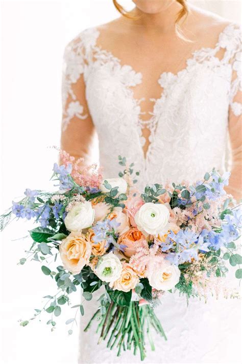 Romantic Pastel Wedding Flowers Riverwood Mansion Enchanted Florist
