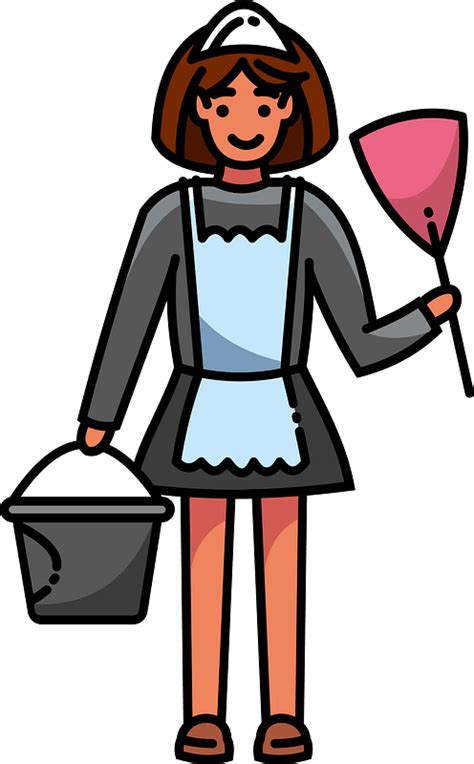 Cleaning Lady Stock Illustrations Royalty Free Vector Graphics Clip Art Library