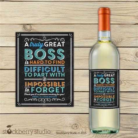 In this article i have listed some of the fantastic farewell gift ideas for colleagues or boss ( both males and females ) leaving work. Boss Gift - A Truly Great Boss is Hard to Find - Wine ...