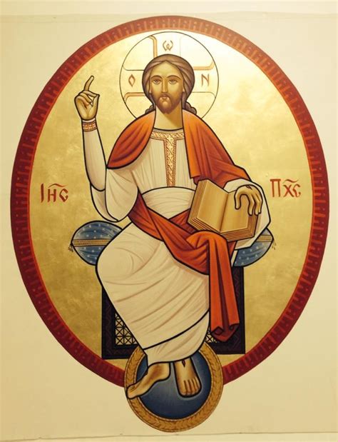 The Lord In Glory Neo Coptic Icon By Guirguis T Boktor Immagini