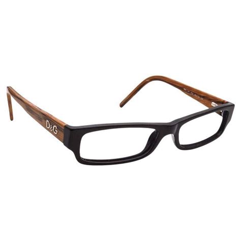 Dolce Gabbana Eyeglasses Dandg 1121 513 Dark Brownwoodgrain Frame 50 16