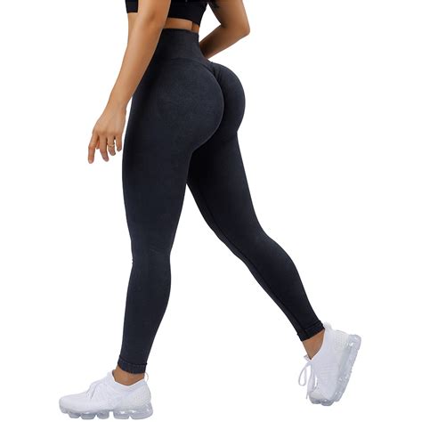 Ruuhee Seamless Push Up Leggings Scrunch Butt Women S Fitness Workout