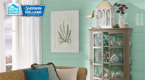 It matches well with both warm and cool colors. Coastal Cool Paint Color Collection | HGTV HOME™ by ...
