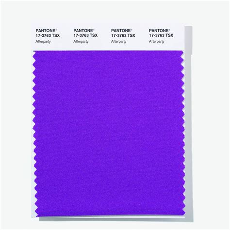 Pantone 17 3763 Tsx Polyester Color Swatch Card Afterparty