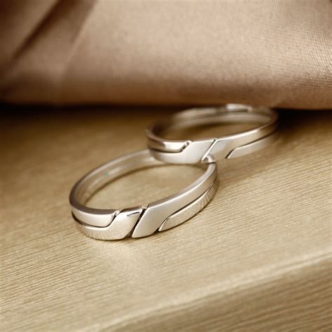 Wedding rings on rose petal. 2IN1 Interlocking Infinity Couple Wedding Band for Women ...