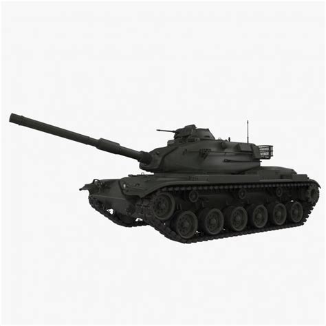 Main Battle Tank M60 Patton Rigged 3d Model 3d Molier International