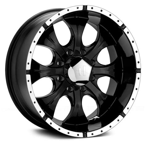 Helo® He791 Maxx Wheels Gloss Black With Machined Bezel Rims