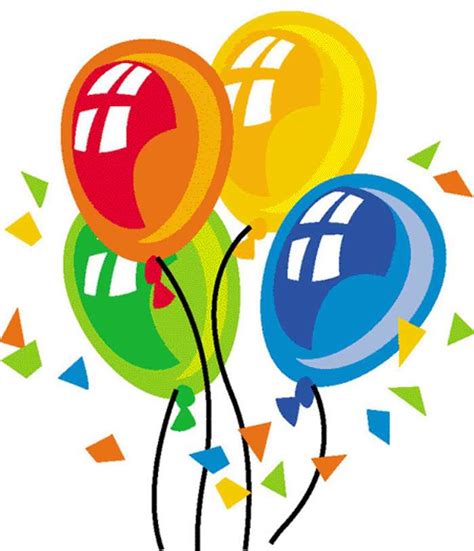 Clip Art Birthday Balloons Clipart Best