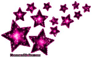 Hot Pink Glitter Stars Image Graphic Comment Meme Or Gif