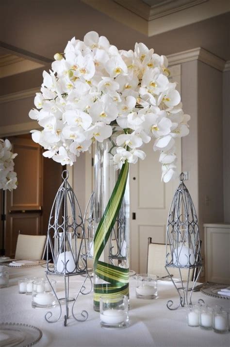 gorgeousness white flower arrangements flower arrangements center pieces orchid centerpieces