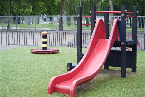Red Slide Stock Photo Image Of Outdoor Public Leisure 21574446