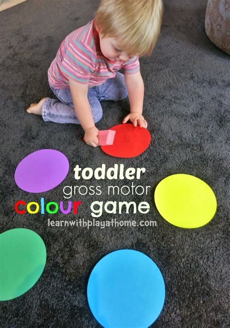 Learn With Play At Home Toddler Gross Motor Colour Learning Game