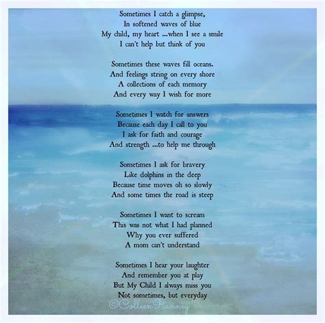 Sometimes Poem About Child Loss Colleen Ranney
