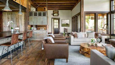 Rustic Ranch Home With A Modern Industrial Interior Design Modern