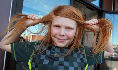 After Losing His Mother 10 Year Old Boy Has Long Hair Cut