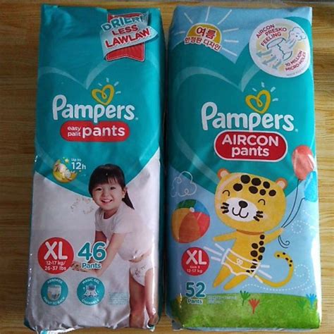 Bundle Pampers Xl 46 And Pampers Aircon Pants 52 Shopee Philippines