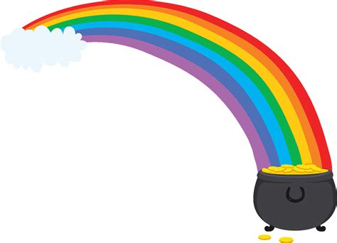 Transparent Rainbow Pot Of Gold Clipart Full Size Clipart 5624108