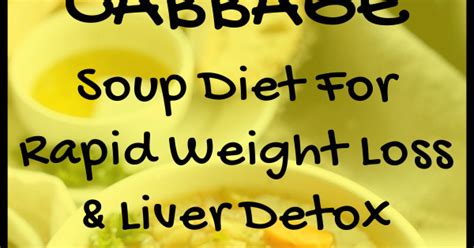 cabbage soup diet for rapid weight loss and liver detox