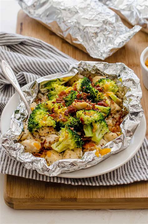 Chicken Broccoli And Rice Foil Packets Make Ahead And Freeze Recipe