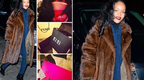 Rihanna Looks Glamorous In Fur Coat As She Shows Off All Her Expensive