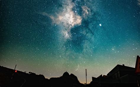 Download Wallpaper 1680x1050 Starry Sky Night Stars Milky Way Dark