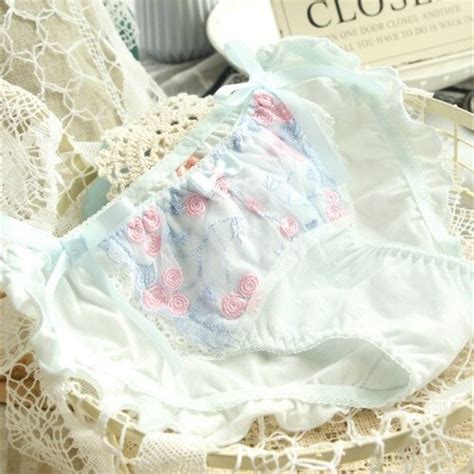 japanese cute girl women flowers bow low waist underwear embroidery lace seamless lady briefs