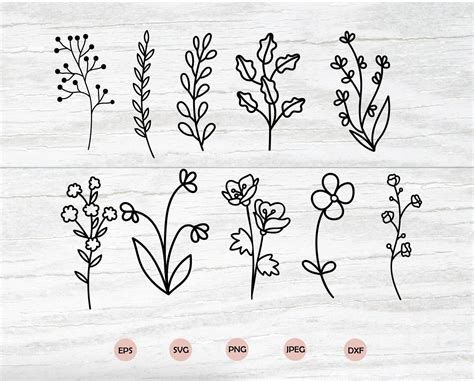 Flower Drawing Line Drawing Diy Painting Painting And Drawing Flower
