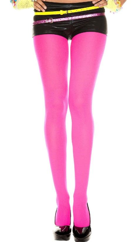womens sexy neon pink stockings bright pink costume tights hosiery