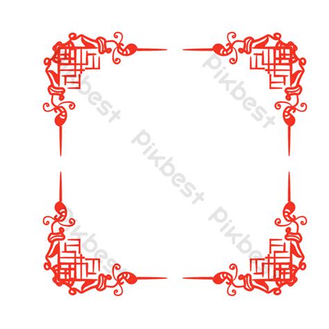 Chinese Corner Border Elements Png Images Psd Free Download Pikbest
