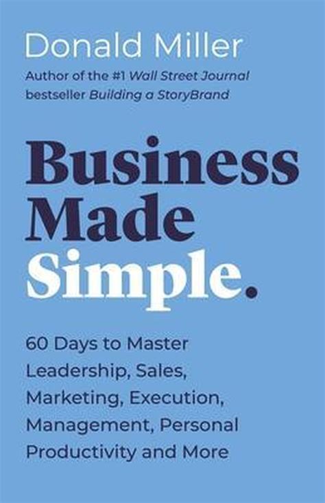 Business Made Simple 9781400203819 Donald Miller Boeken