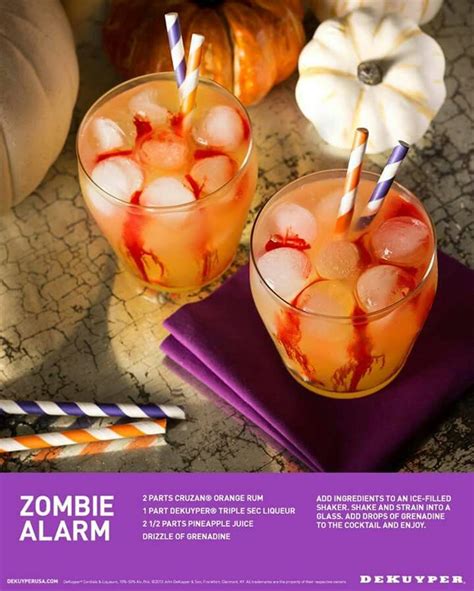 Halloween Zombie Drink Mixed Drinks Recipes Halloween Recipes Drinks