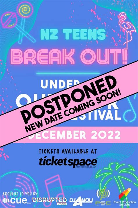 Tickets For Postponed Break Out U18 Outdoor Music Festival In Mount
