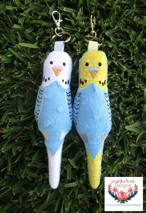 Machine Embroidery Design In The Hoop Budgie Stuffie 5x7 Etsy Budgies